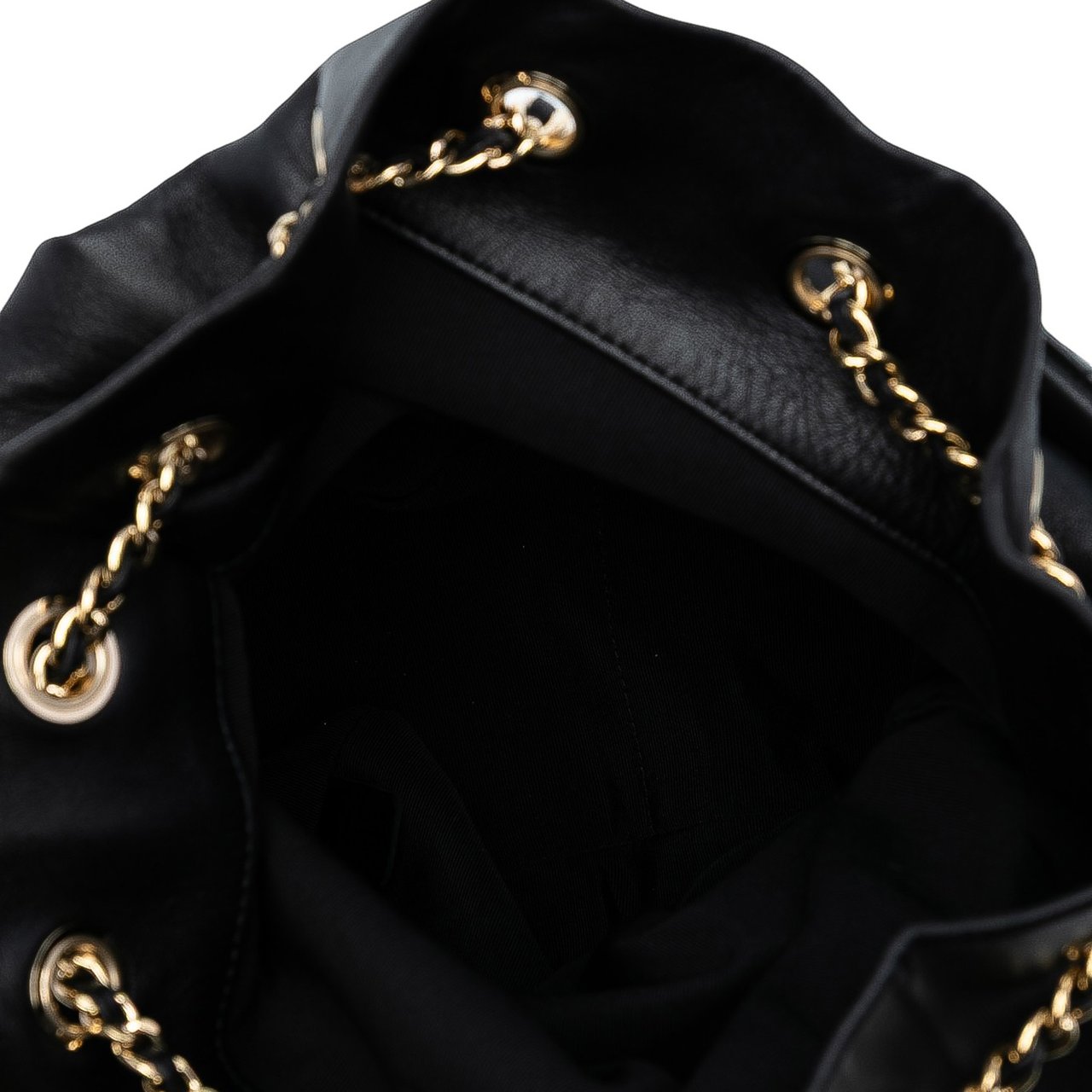 Chanel Large Quilted Lambskin In Seoul Backpack Zwart