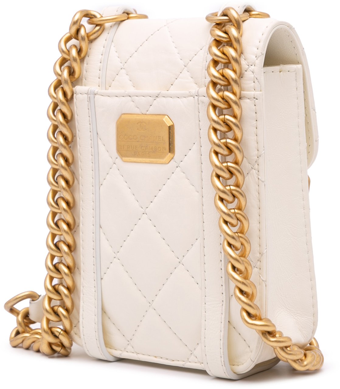 Chanel Mini Aged Calfskin City School Flap Wit