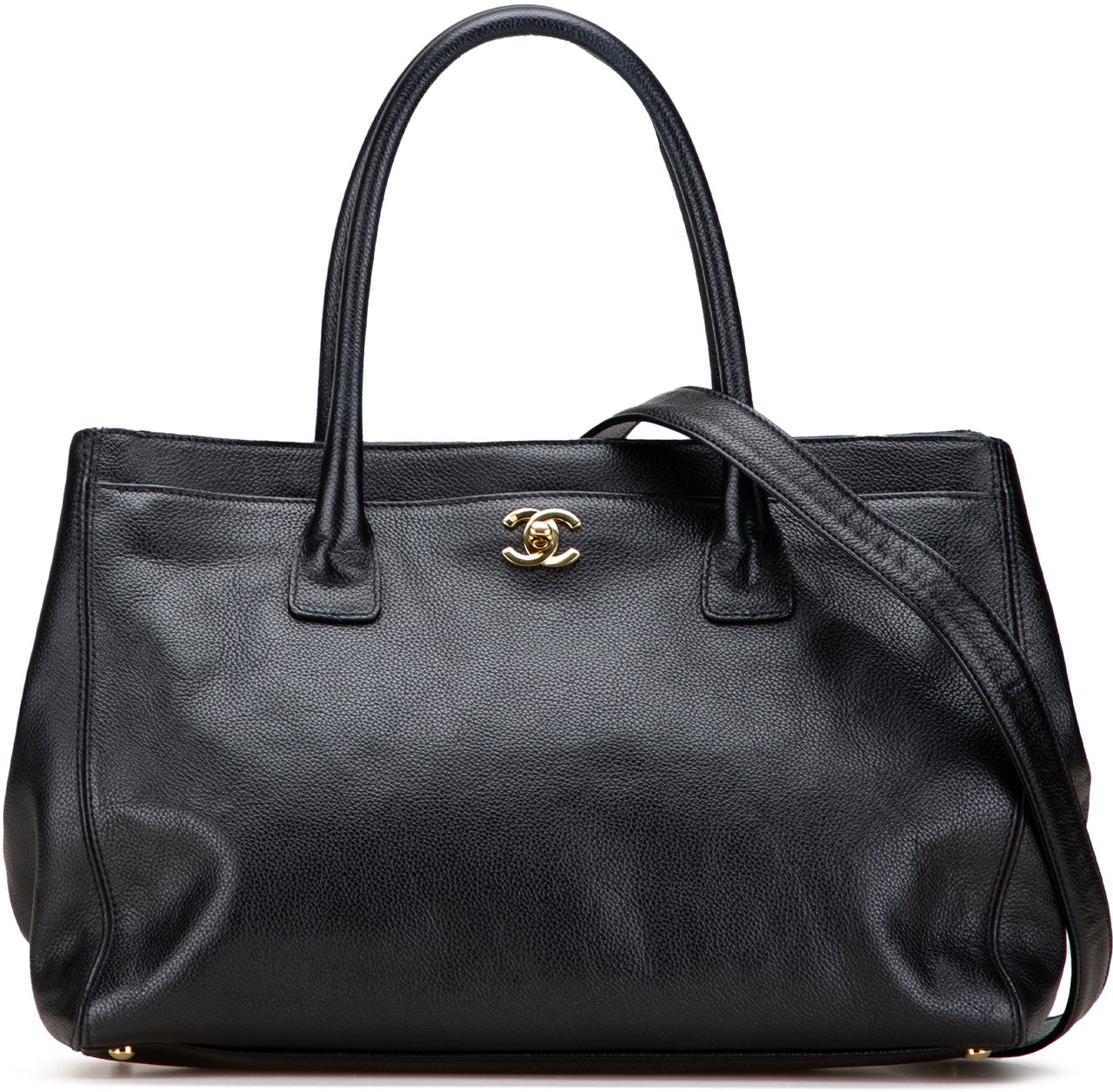 Chanel Medium Calfskin Executive Cerf Tote Zwart