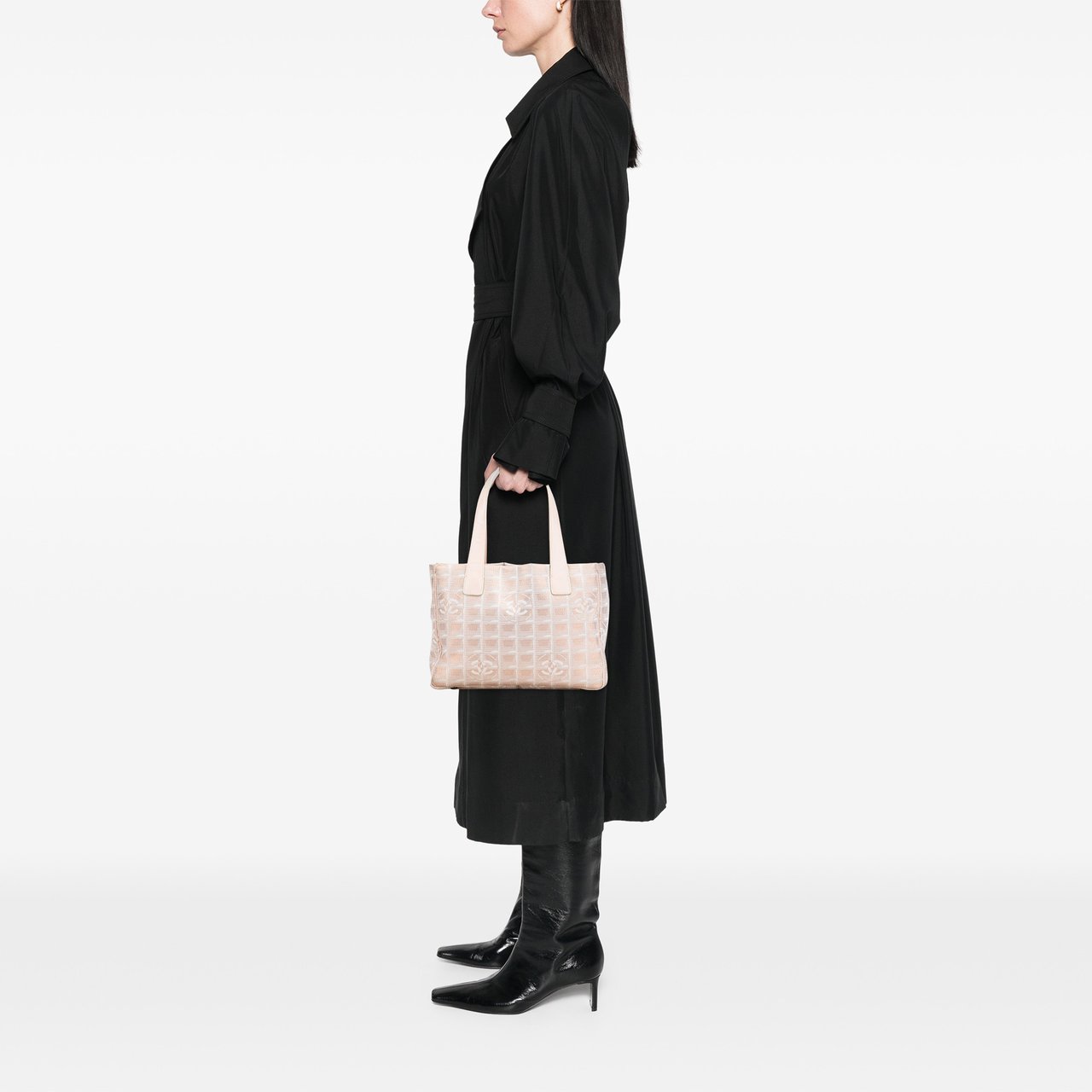 Chanel New Travel Line Nylon Tote Bruin