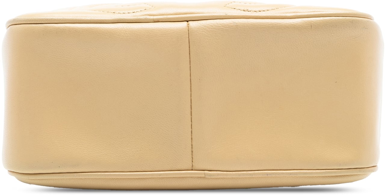 Chanel Triple CC Lambskin Tassel Chain Camera Bag Bruin