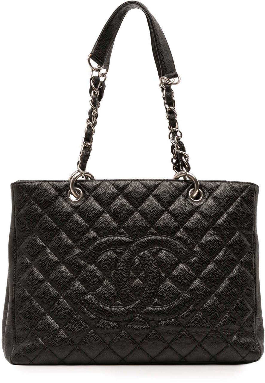 Chanel Caviar Grand Shopping Tote Zwart