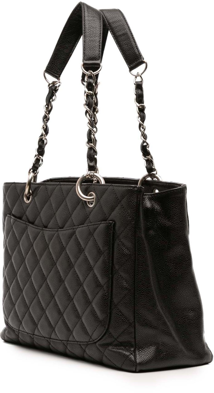 Chanel Caviar Grand Shopping Tote Zwart