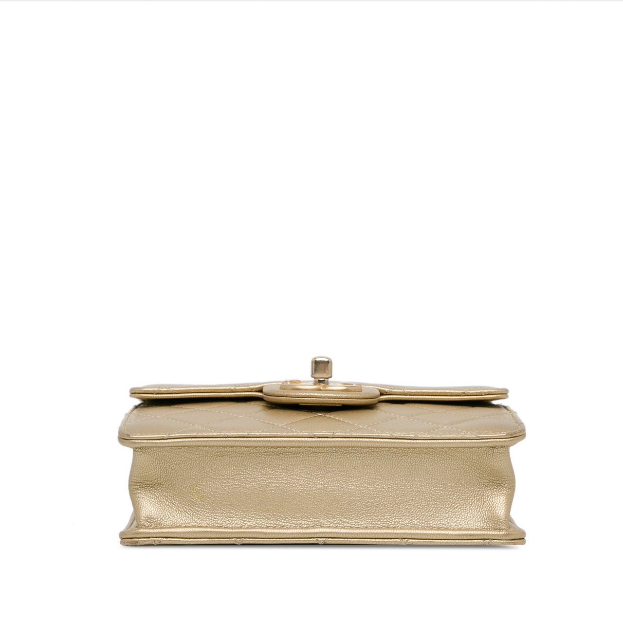 Chanel Small Lambskin Chic Pearls Flap Goud