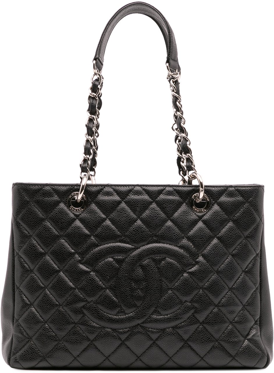 Chanel Caviar Grand Shopping Tote Zwart