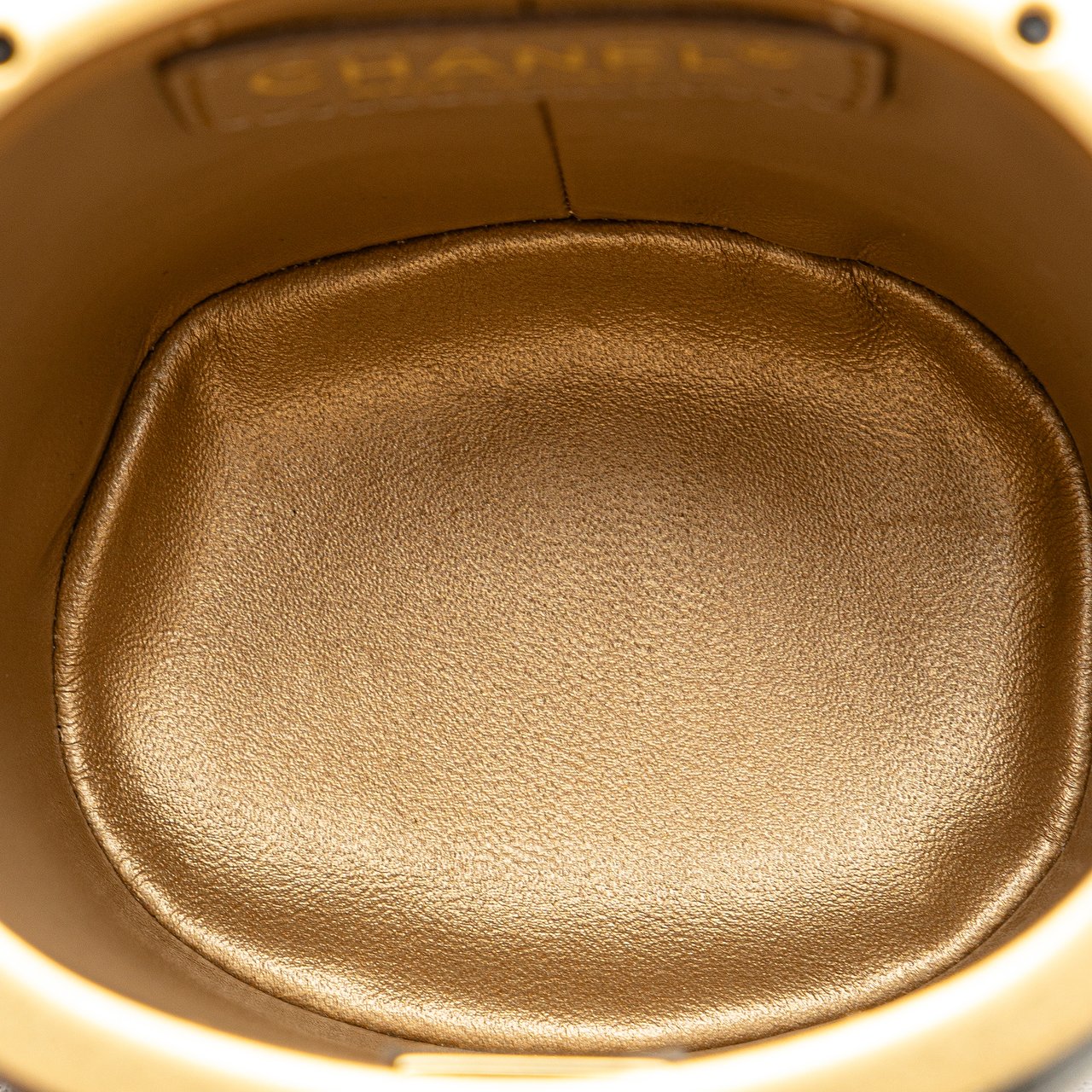 Chanel Mini Lambskin Crown Box Bag Zwart
