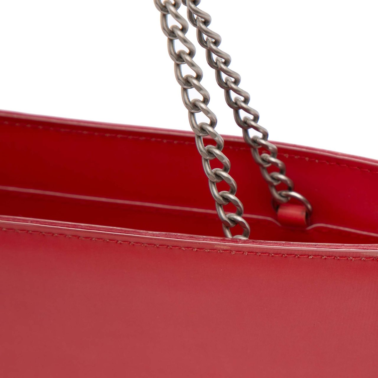 Chanel Vinyl Hologram CC Shoulder Bag Rood