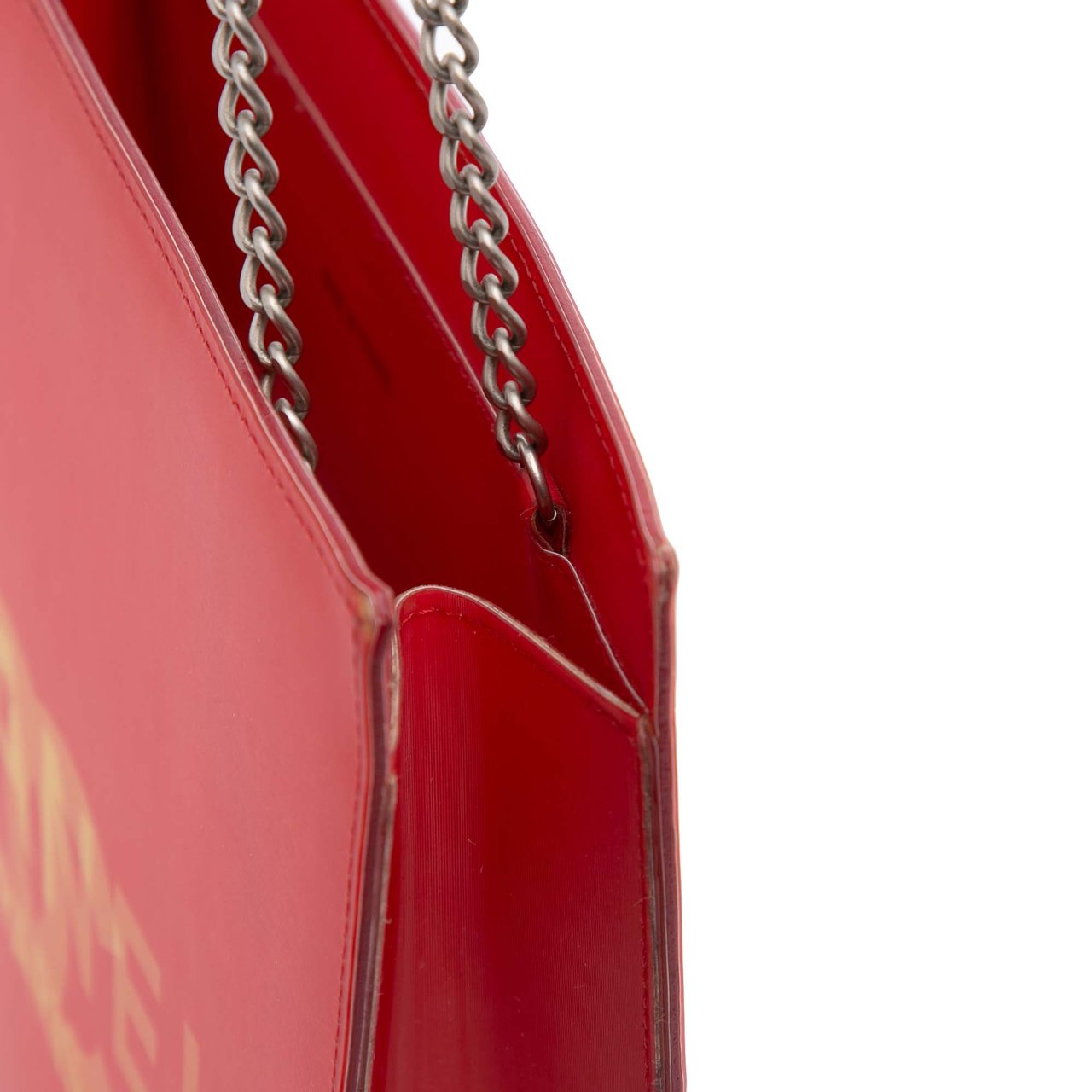 Chanel Vinyl Hologram CC Shoulder Bag Rood
