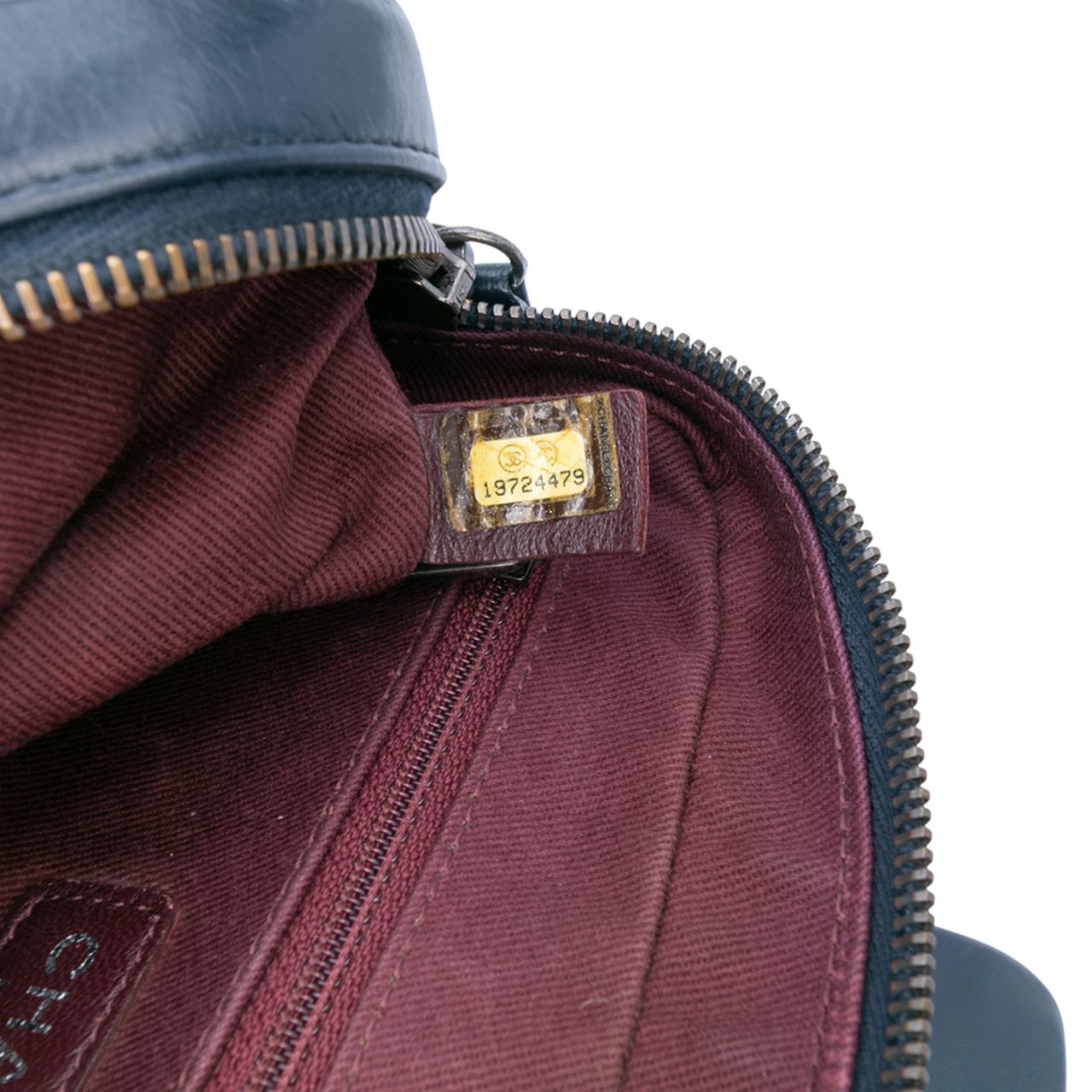 Chanel Small Glazed Calfskin Duo Color Flap Blauw