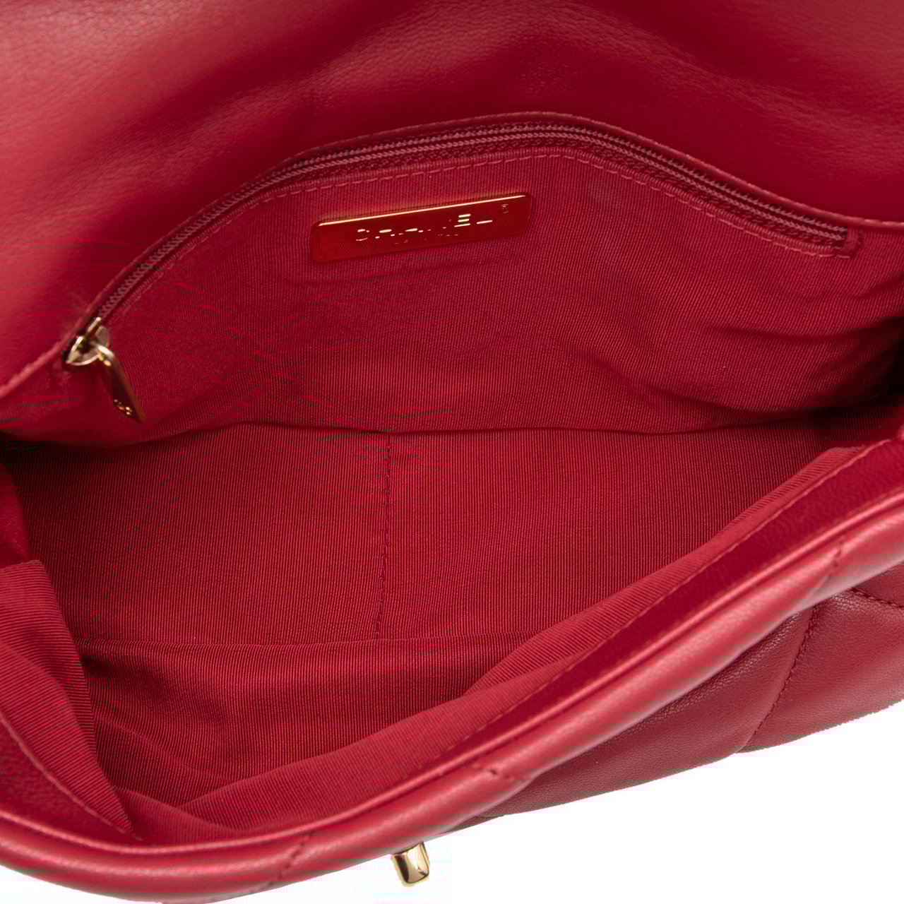 Chanel Medium Lambskin 19 Flap Rood
