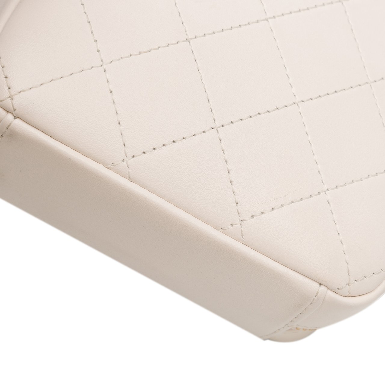 Chanel CC Lambskin Round Handle Camera Case Wit