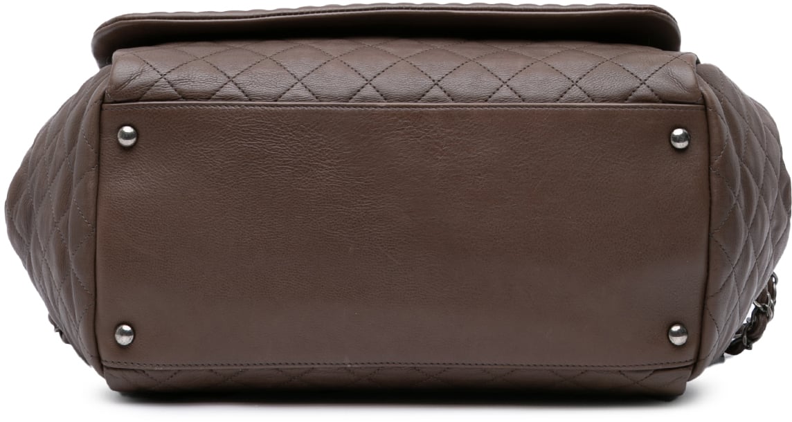 Chanel Large Quilted Calfskin Istanbul Accordion Flap Bruin