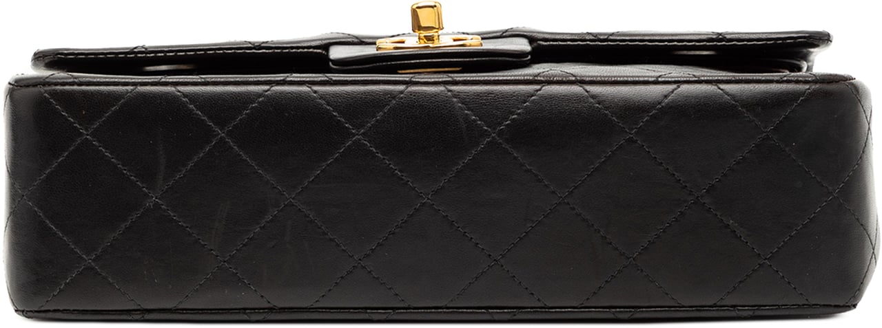 Chanel Small Classic Lambskin Double Flap Zwart