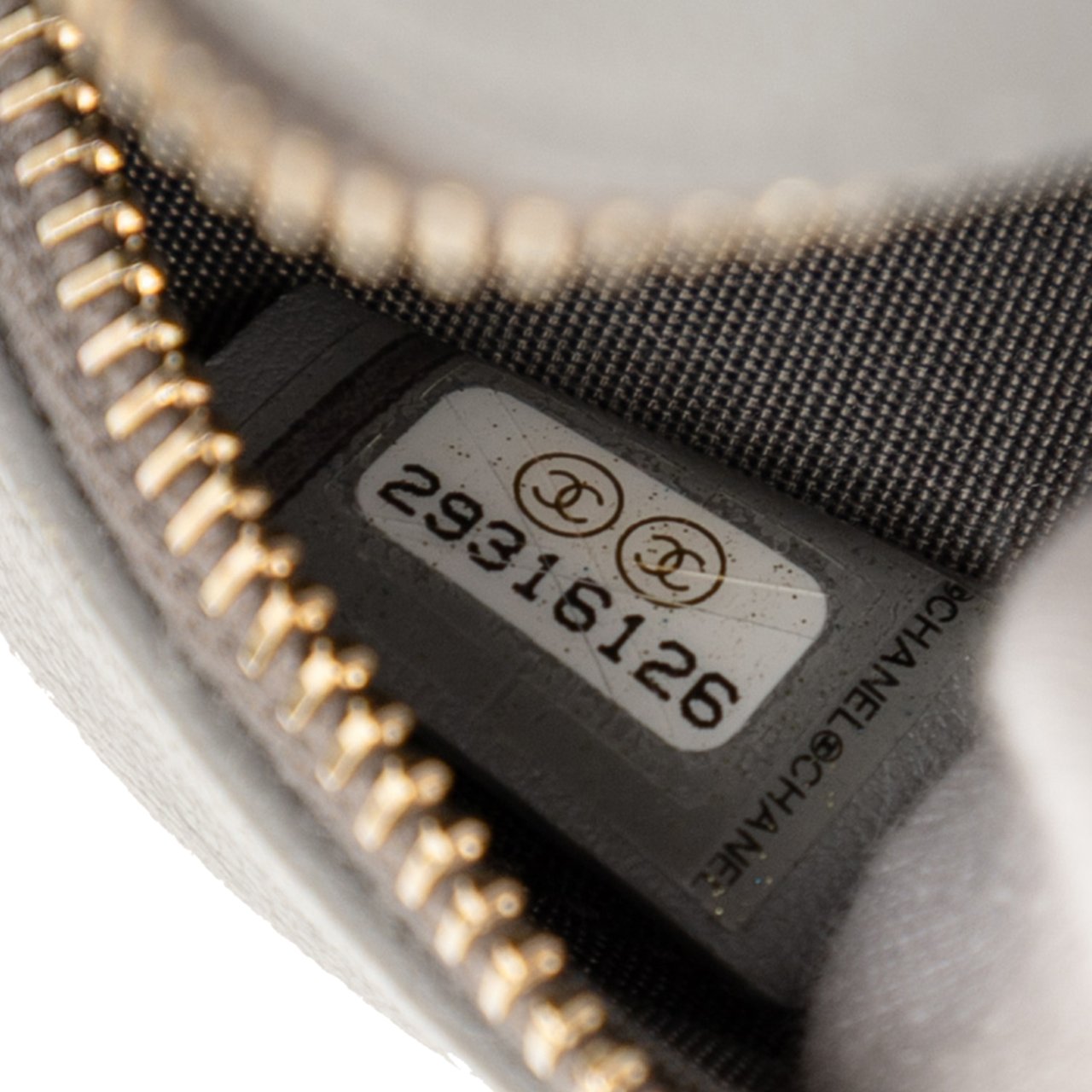 Chanel Lambskin 19 Round Clutch with Chain Grijs