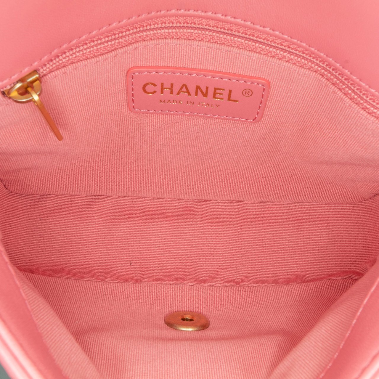 Chanel Small Quilted Lambskin Dynasty Flap Roze