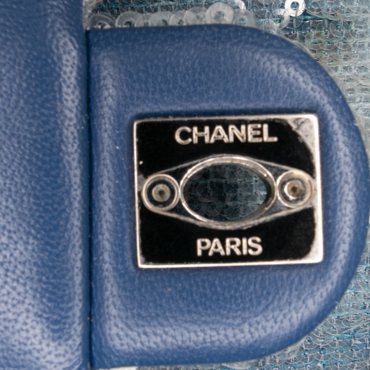 Chanel Sequin Waterfall Backpack Blauw