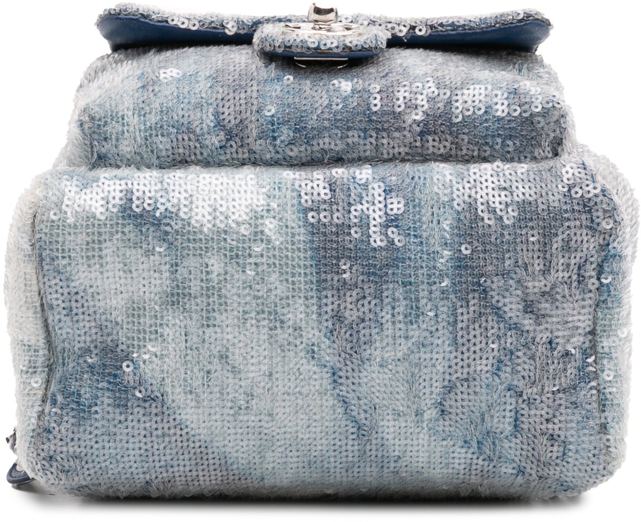Chanel Sequin Waterfall Backpack Blauw