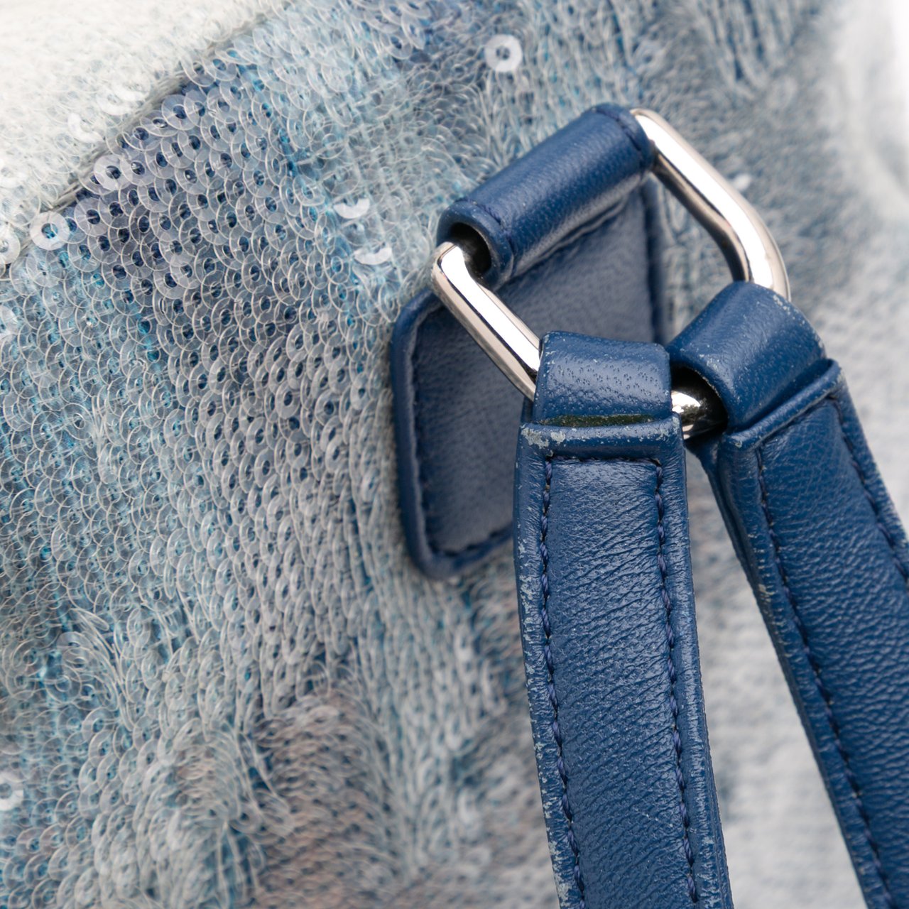 Chanel Sequin Waterfall Backpack Blauw