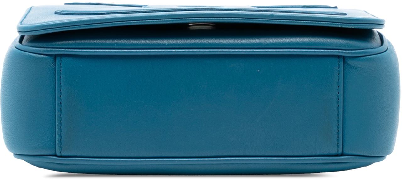 Chanel Lambskin CC Mania Flap Blauw