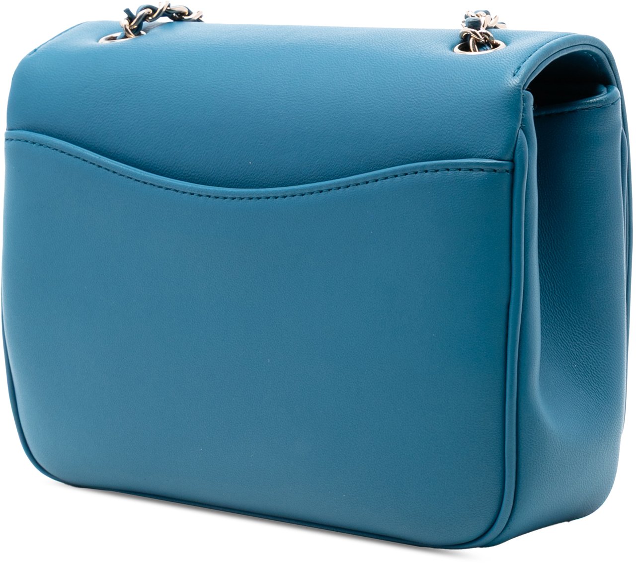 Chanel Lambskin CC Mania Flap Blauw