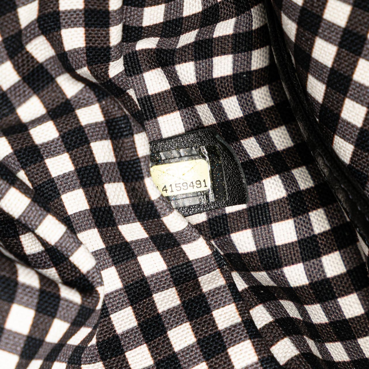 Chanel Printed Canvas Gingham Weekender Tote Wit