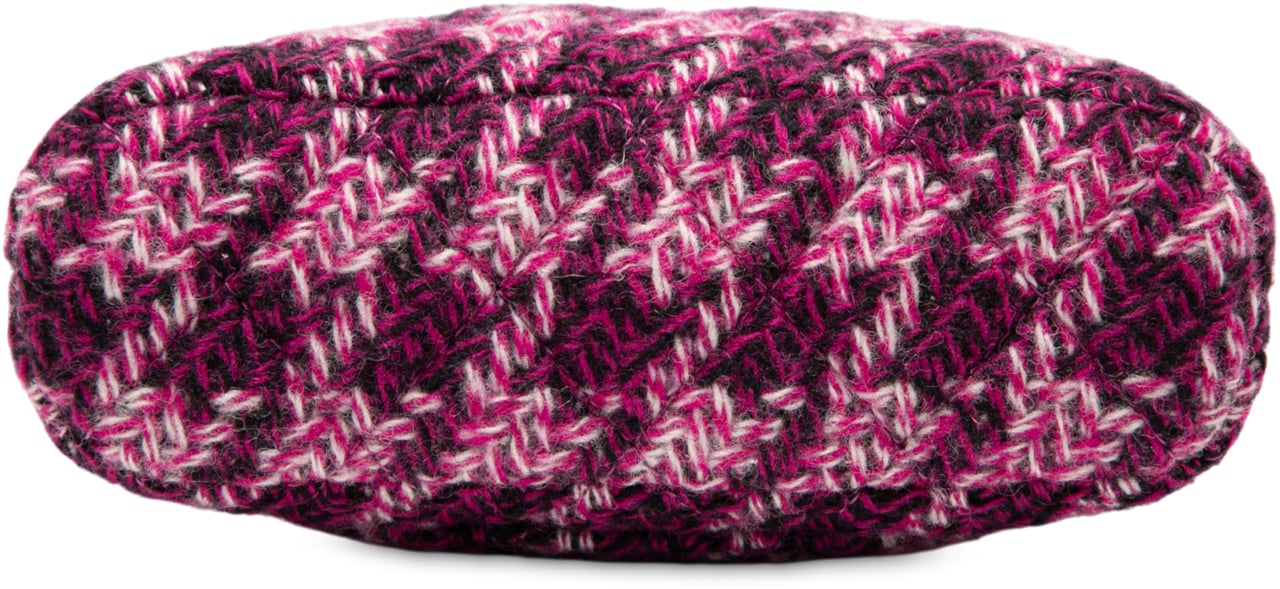 Chanel CC Tweed Houndstooth Clutch On Chain Paars