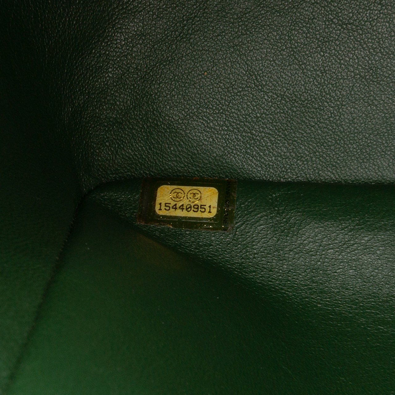 Chanel Jumbo Classic Patent Double Flap Groen