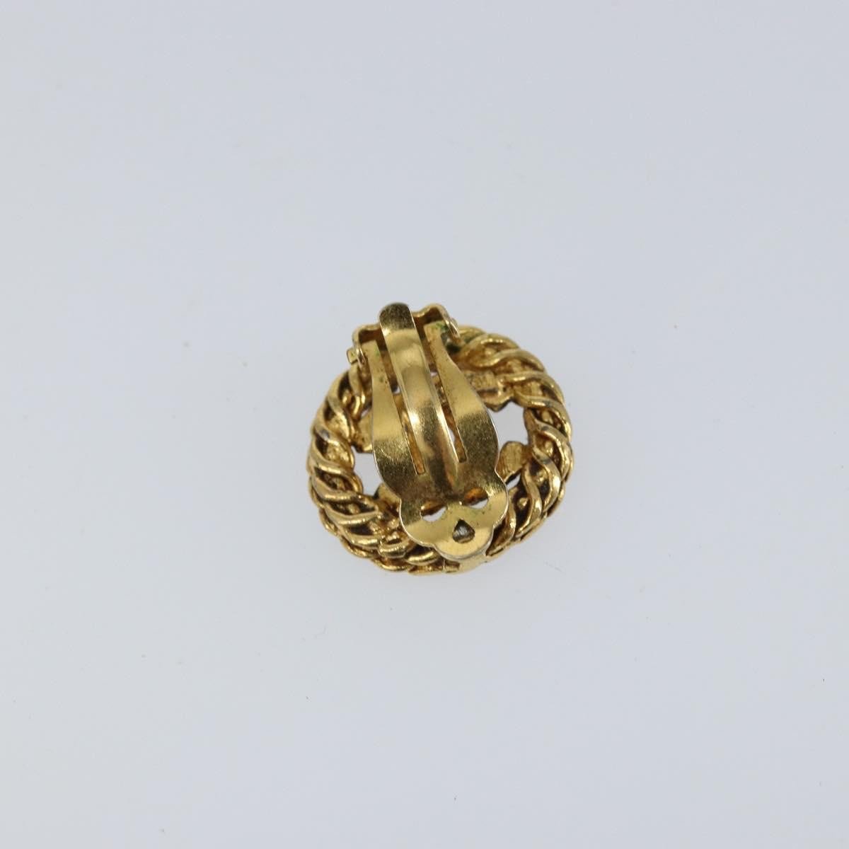 Chanel Chanel CC Round Earrings Metal Zwart