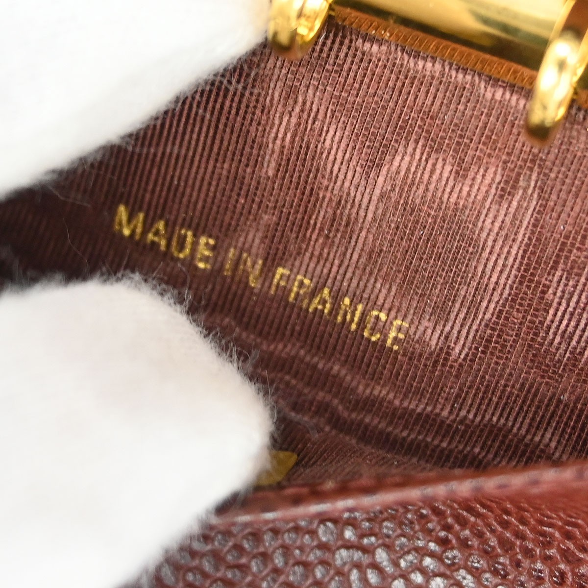 Chanel Chanel CC Bifold Wallet Quilted Caviar Compact Bruin