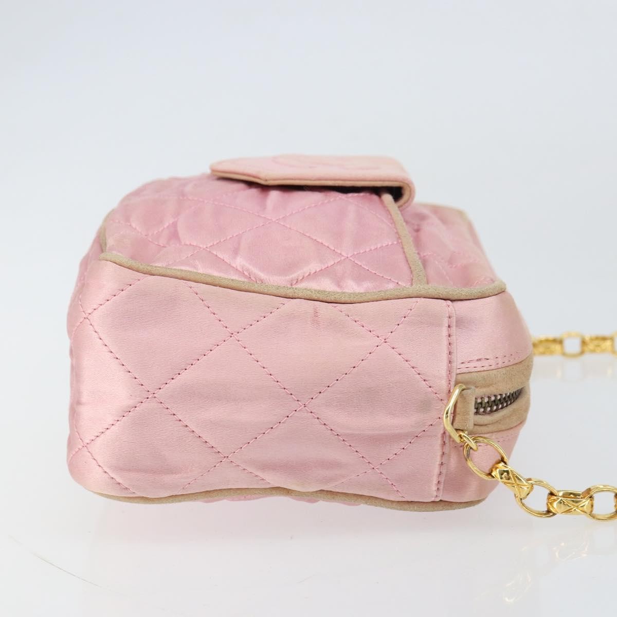 Chanel Chanel Vintage Camera Tassel Bag Satin Roze