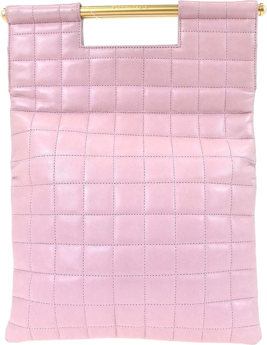 Chanel Chanel Chanel Coco Mark Leather Tote bag leather medium Roze