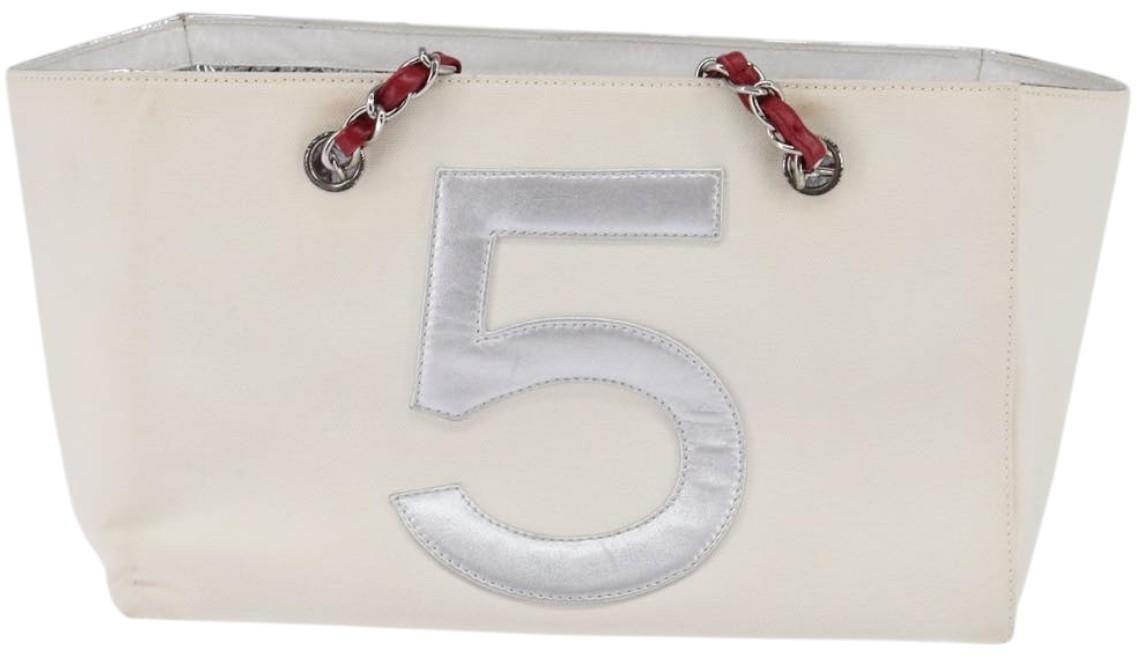 Chanel Chanel No.5 Tote Canvas and Leather Small Wit