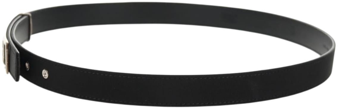 Chanel Chanel Logo Belt Leather Thin Zwart