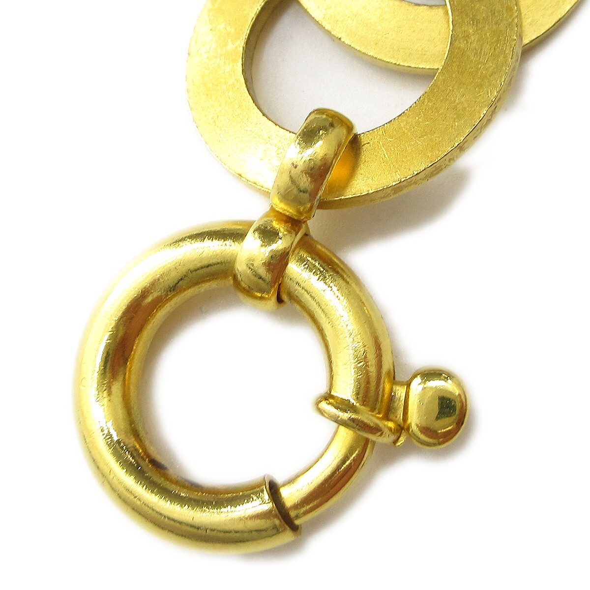 Chanel Chanel Vintage Heart Chain Belt Metal Goud