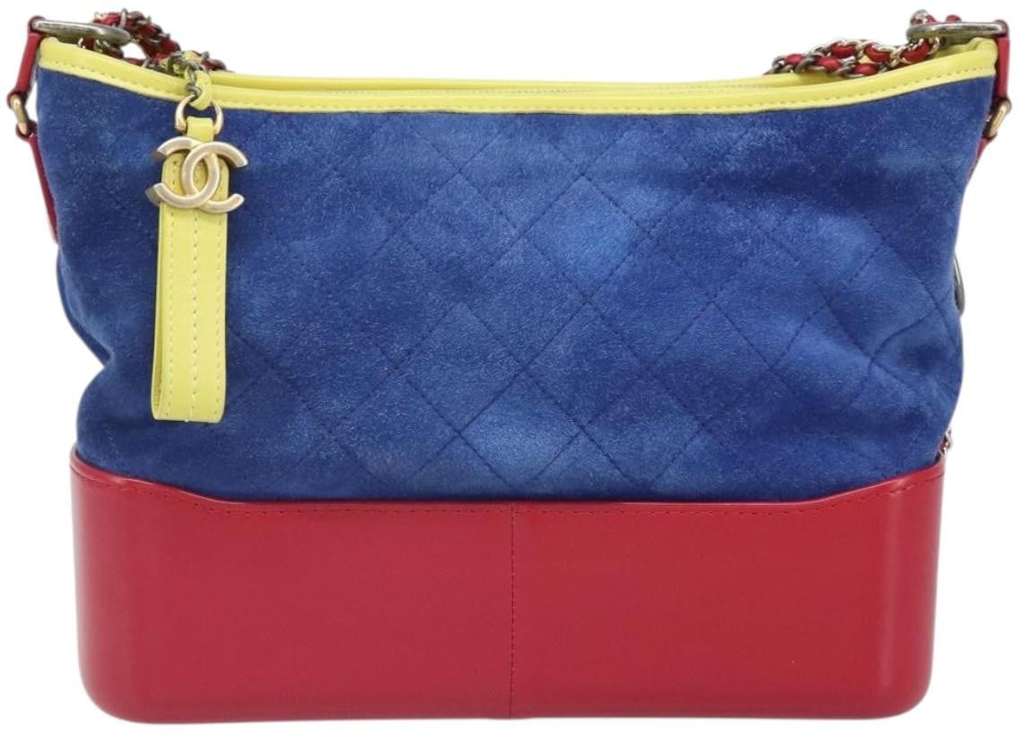 Chanel Chanel Gabrielle Hobo Quilted Suede Small Divers