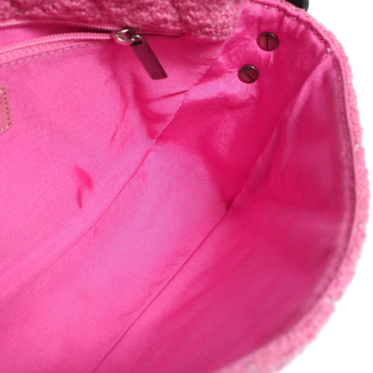 Chanel Chanel Easy Reissue Messenger Flap Bag Quilted Tweed Medium Roze