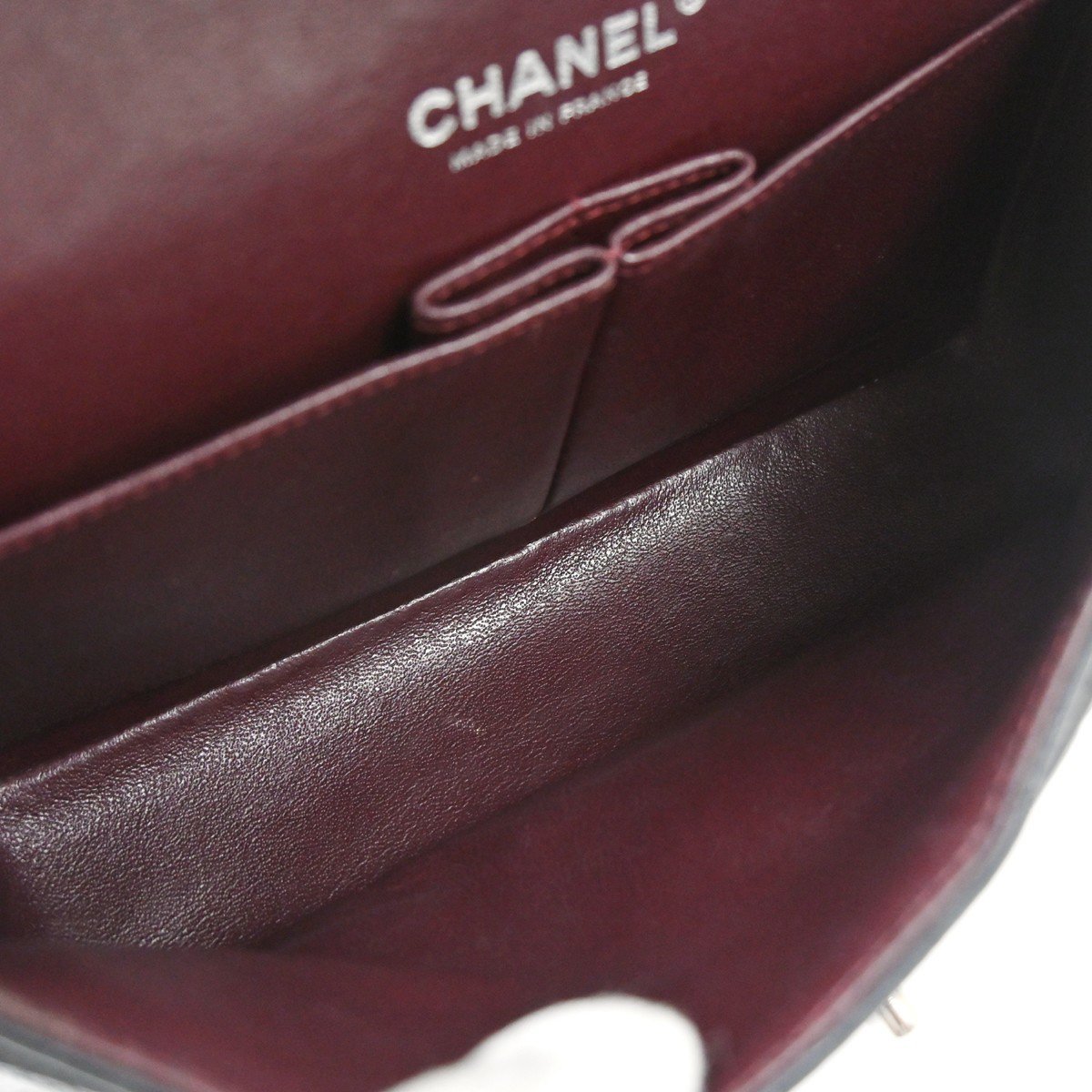 Chanel Vintage Classic Double Flap Bag Quilted Caviar Small Zwart