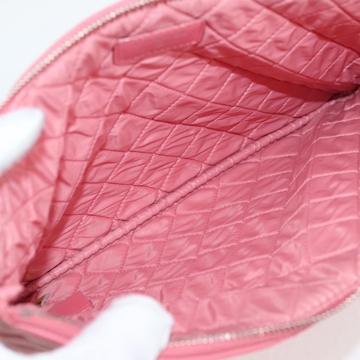 Chanel Chanel O Case Clutch Quilted Lambskin Medium Roze