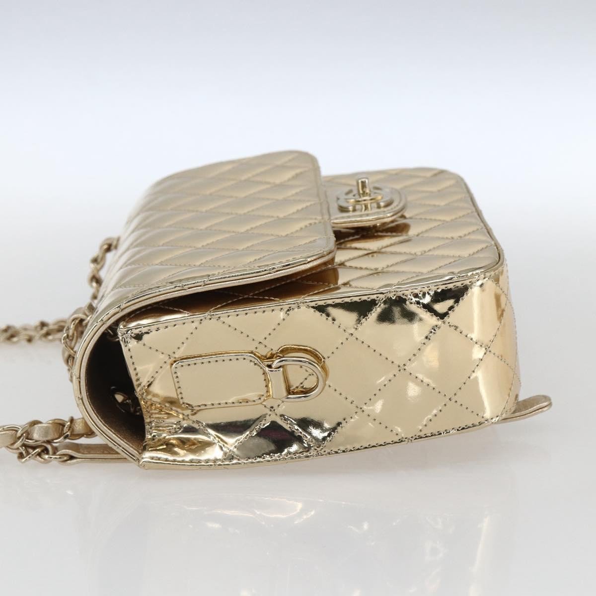 Chanel Hollywood Boulevard Backpack with Star Coin Purse Quilted Metallic Leather Goud