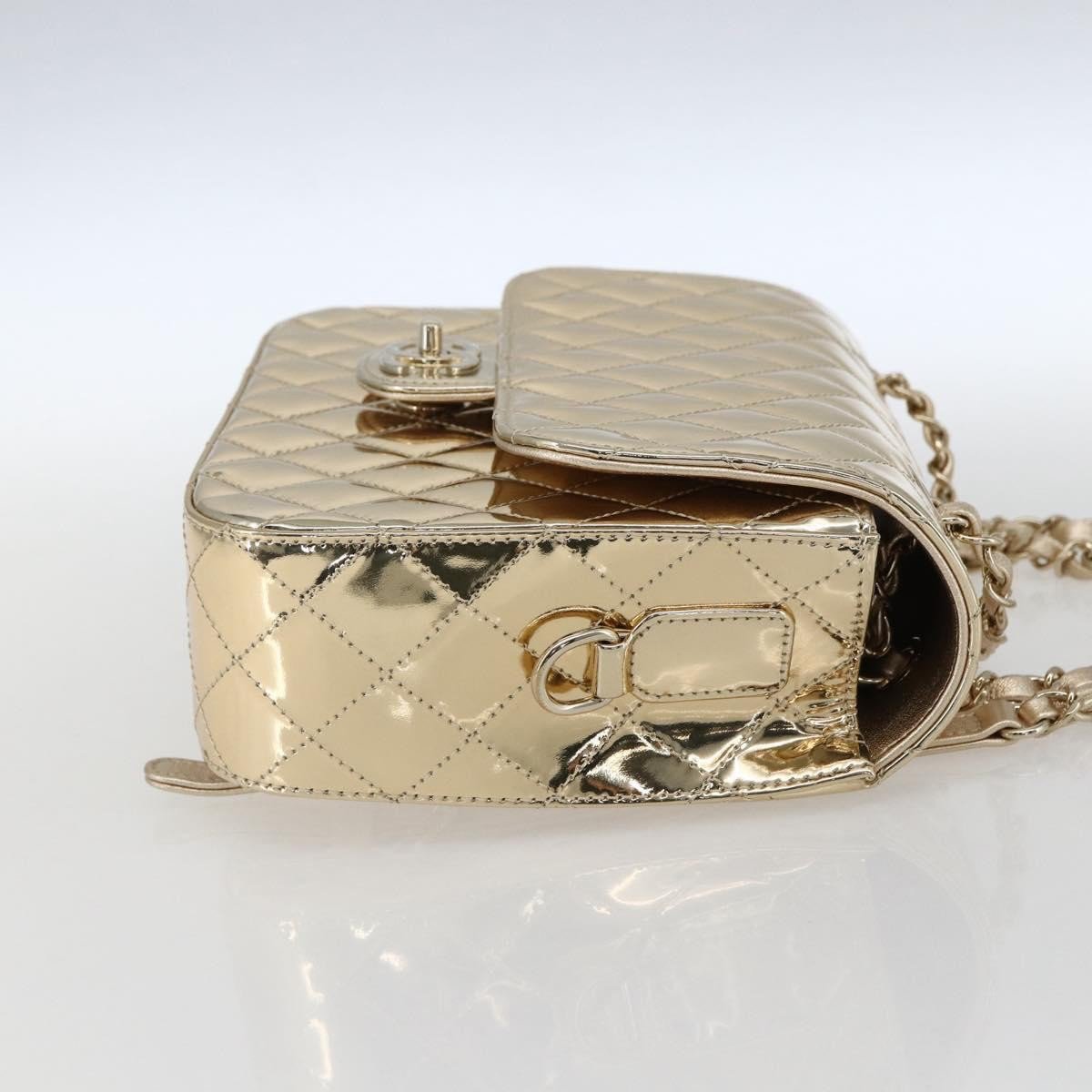 Chanel Hollywood Boulevard Backpack with Star Coin Purse Quilted Metallic Leather Goud