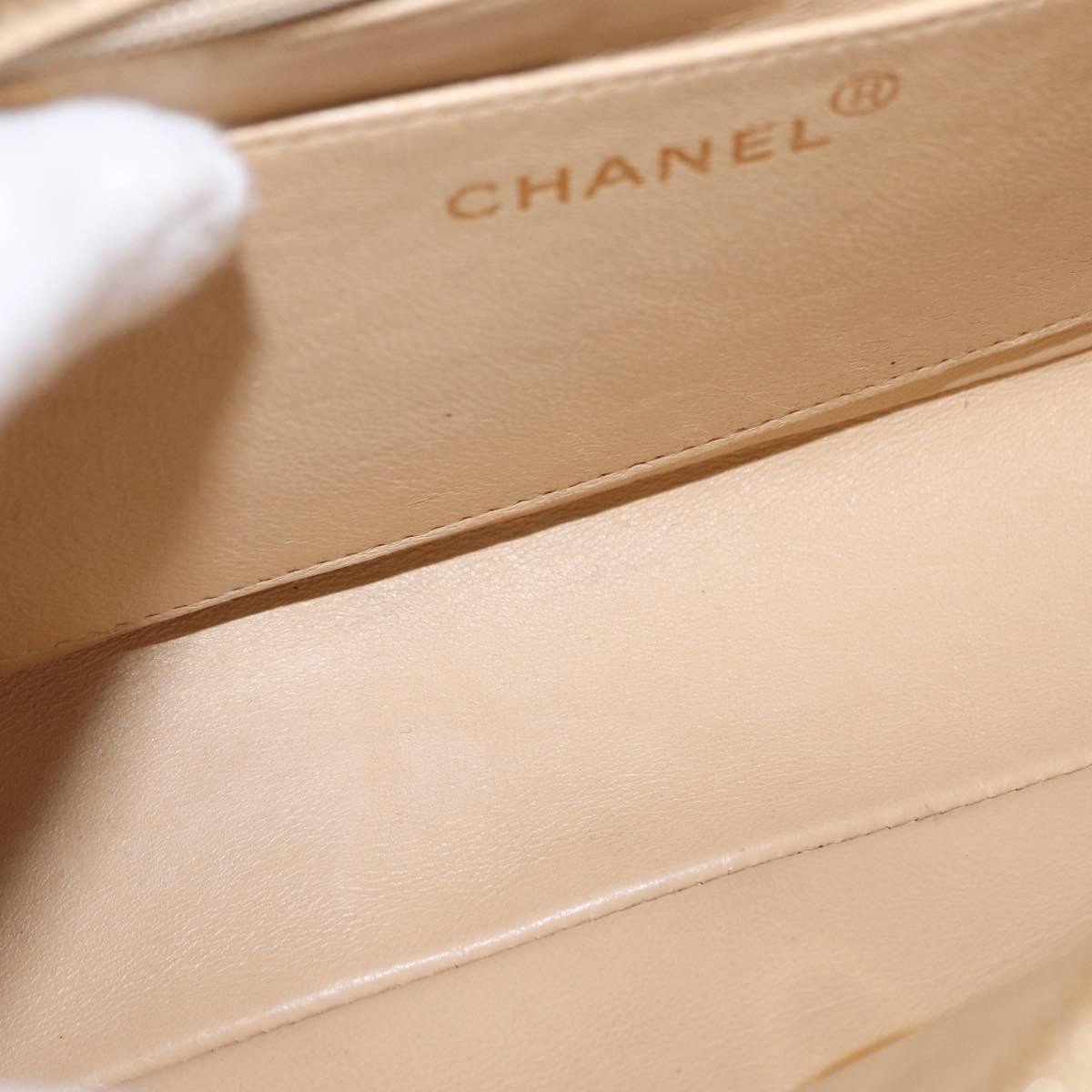 Chanel Chanel Vintage Classic Flap Backpack Quilted Lambskin Medium Beige