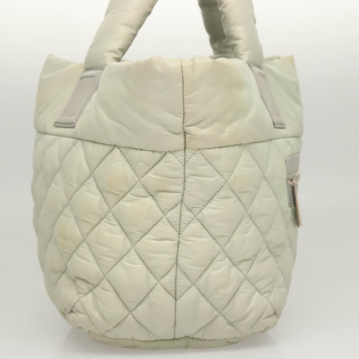 Chanel Chanel Coco Cocoon Reversible Tote Quilted Nylon Small Grijs
