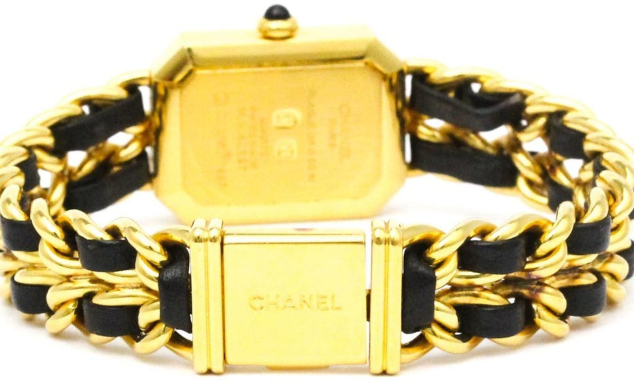 Chanel Premiere Rock Quartz Watch Plated Metal and Leather 20 Divers