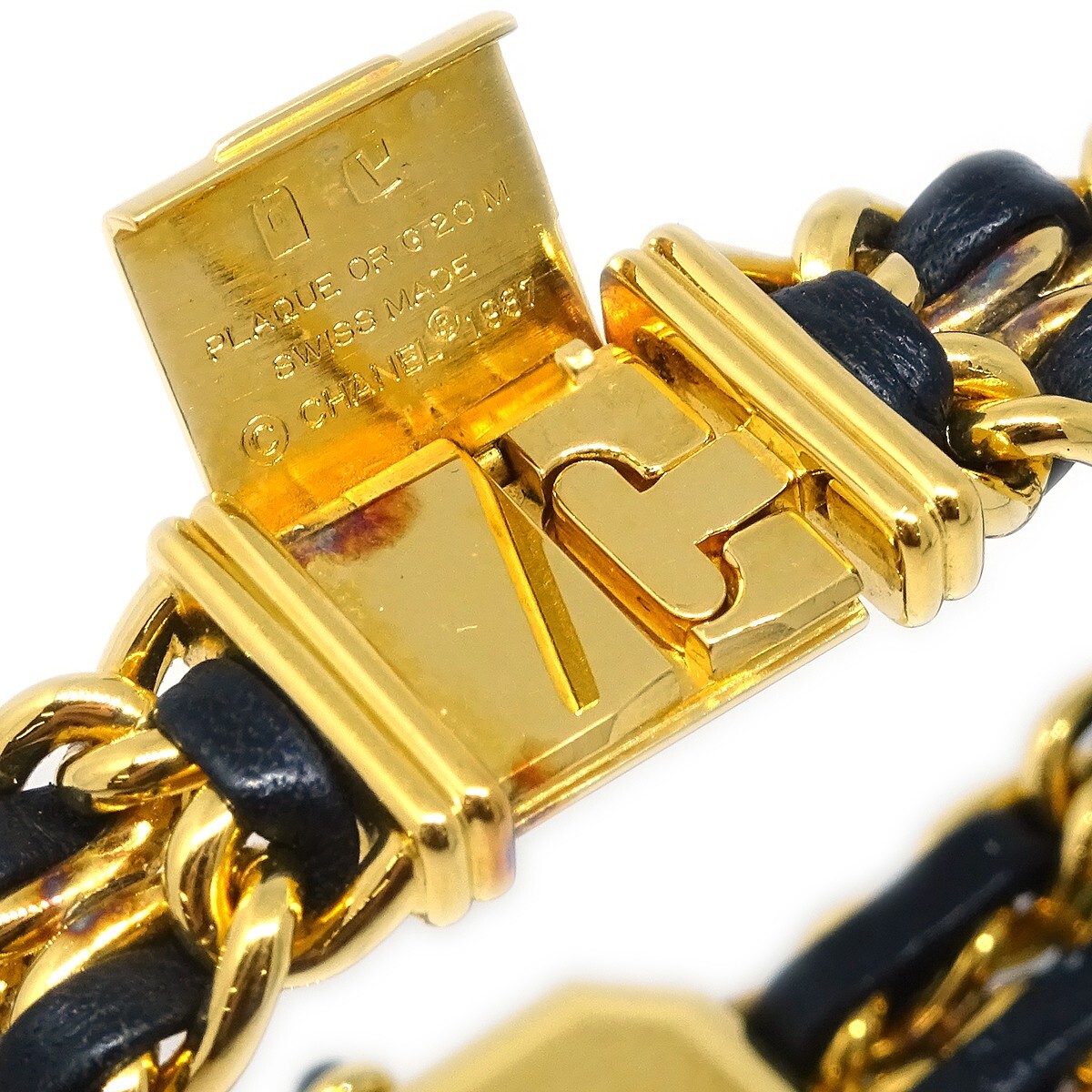 Chanel Chanel Premiere Rock Quartz Watch Plated Metal and Leather 20 Divers