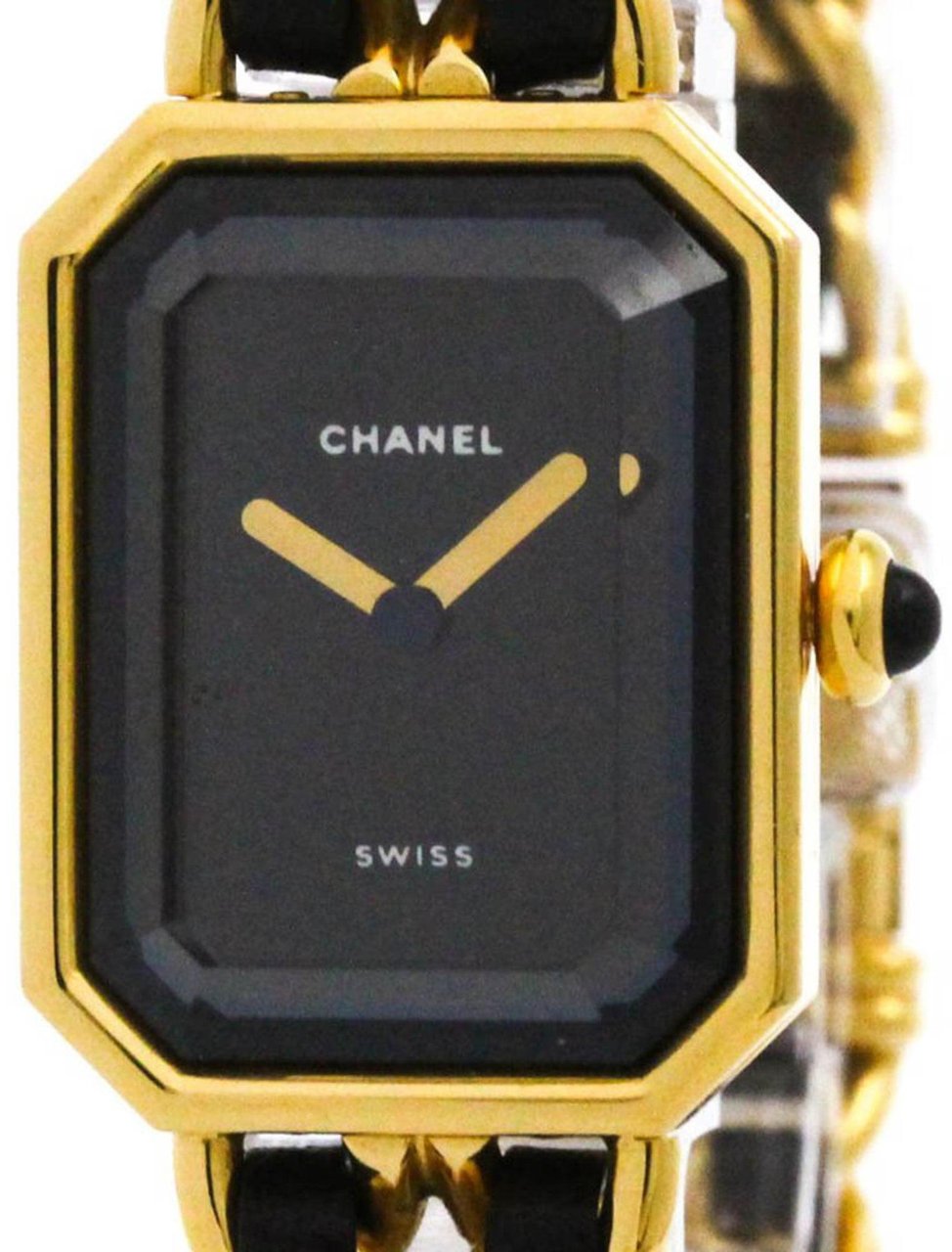 Chanel Premiere Rock Quartz Watch Plated Metal and Leather 20 Divers