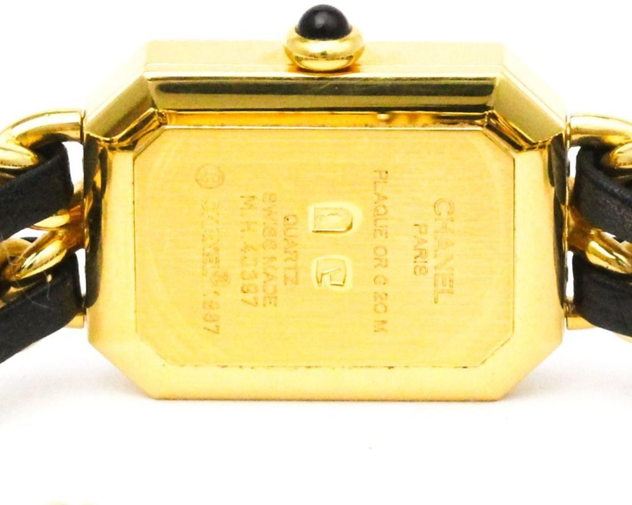 Chanel Premiere Rock Quartz Watch Plated Metal and Leather 20 Divers