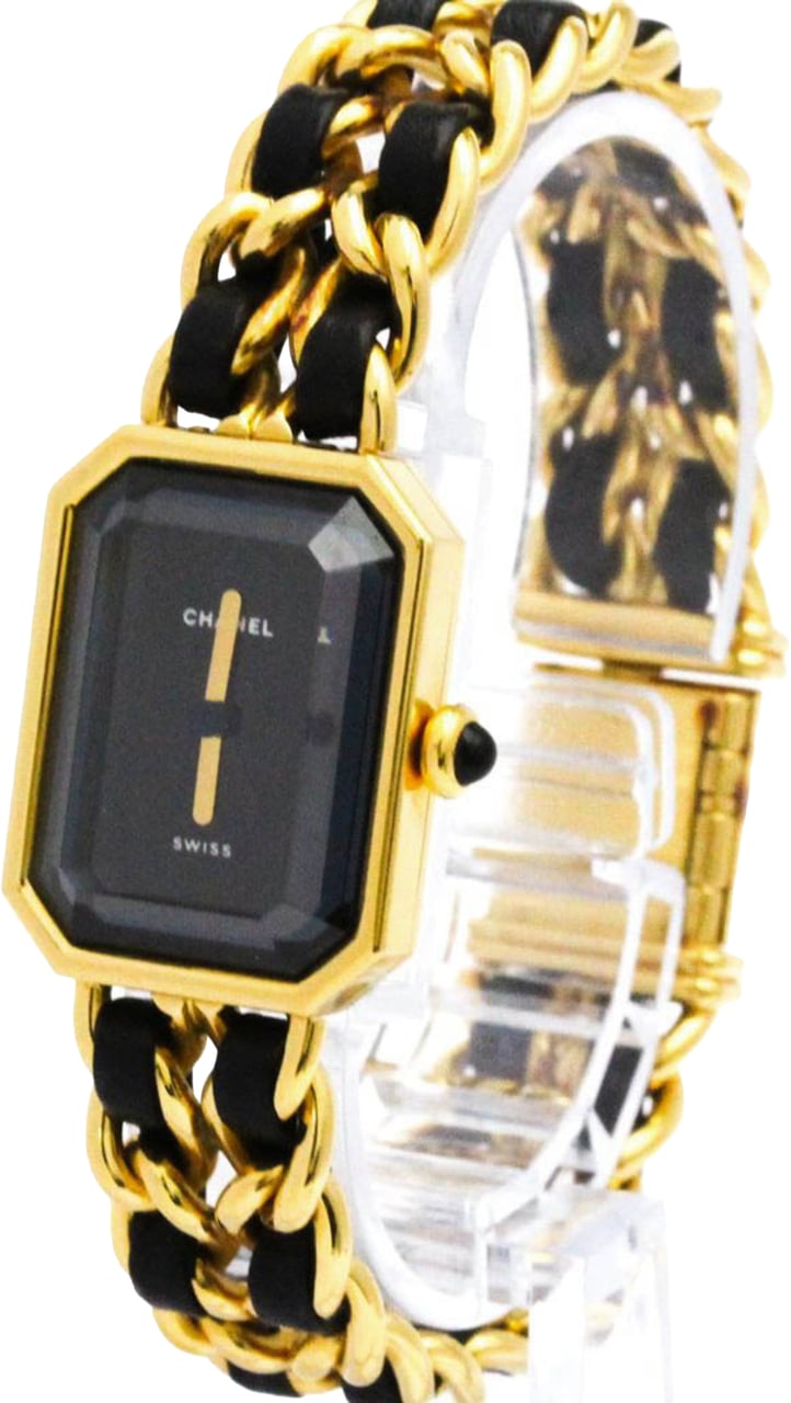 Chanel Premiere Rock Quartz Watch Plated Metal and Leather 20 Divers