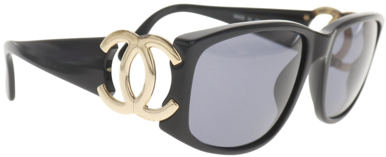 Chanel Logo CC Plastic Zwart
