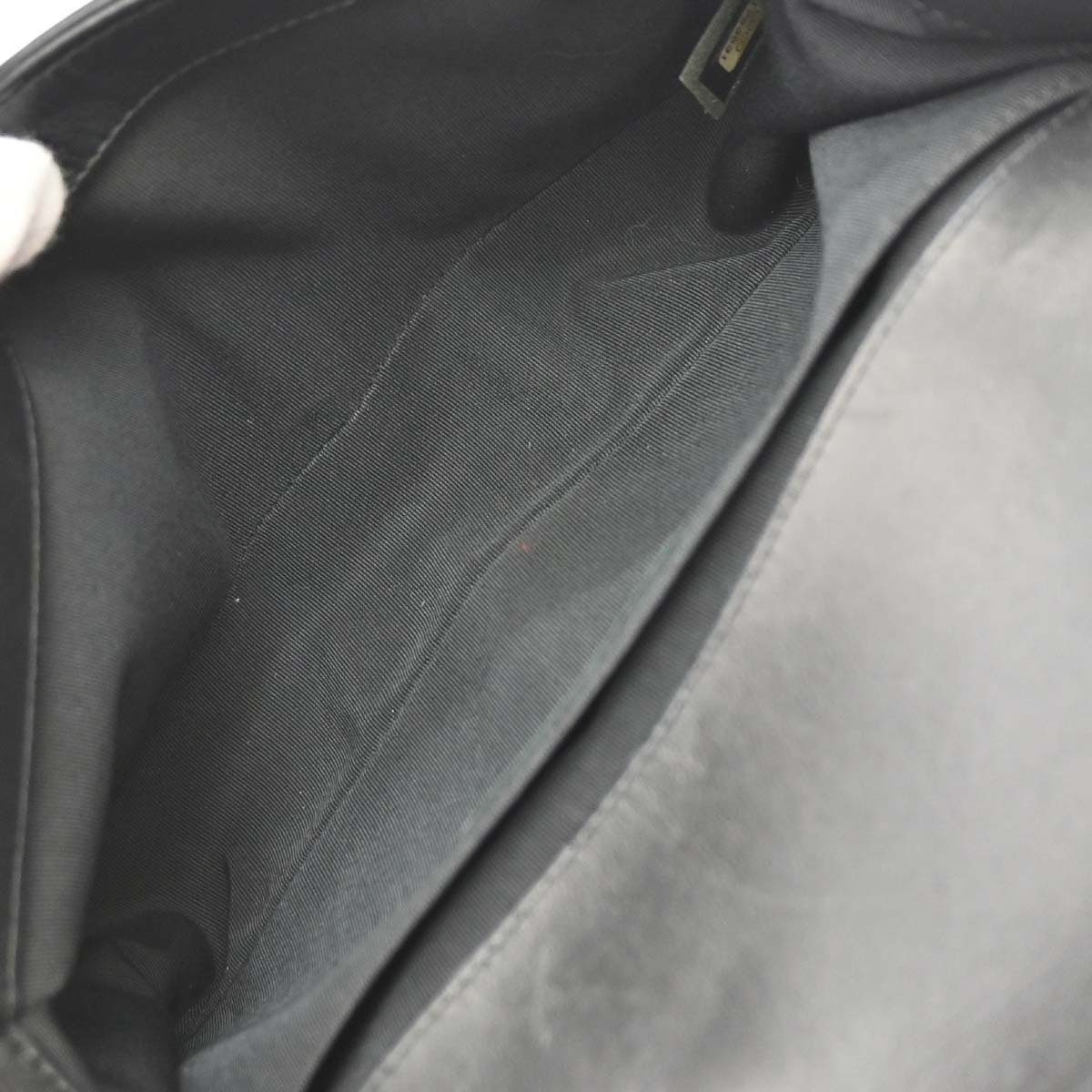 Chanel Boy Flap 3D Pleated Leather Old Medium Zwart