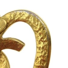 Chanel Chanel CC Heart Pendant Necklace Metal Goud